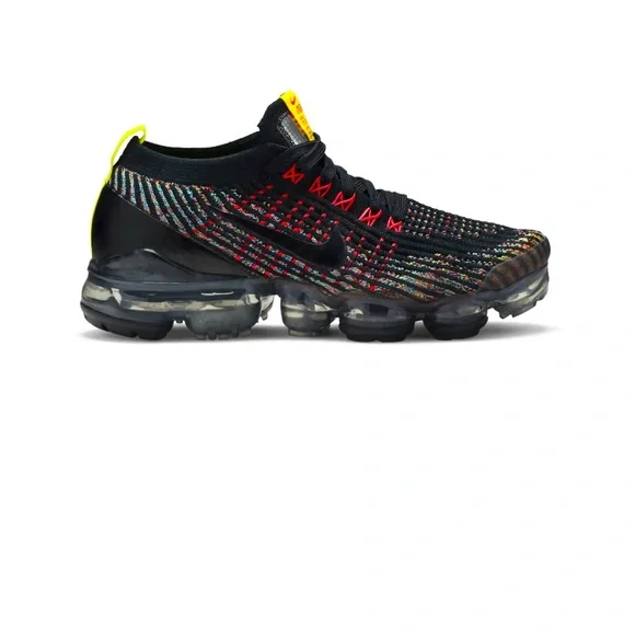 Nike | Shoes | Wmns Air Vapormax Flyknit 3 Black Multicolor  display picture 1